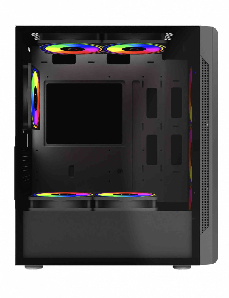 Gabinete Balam Rush (Br-935968) Dragonfly Ii Crystal Gm745Atx1*Usb 3.0Cristal Tempnegro