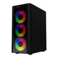 Gabinete Balam Rush (Br-936057) Dragonfly Ii Crystal Gm745S,Micro Atx,1*Usb 3.0,Cristal Temp,Negro