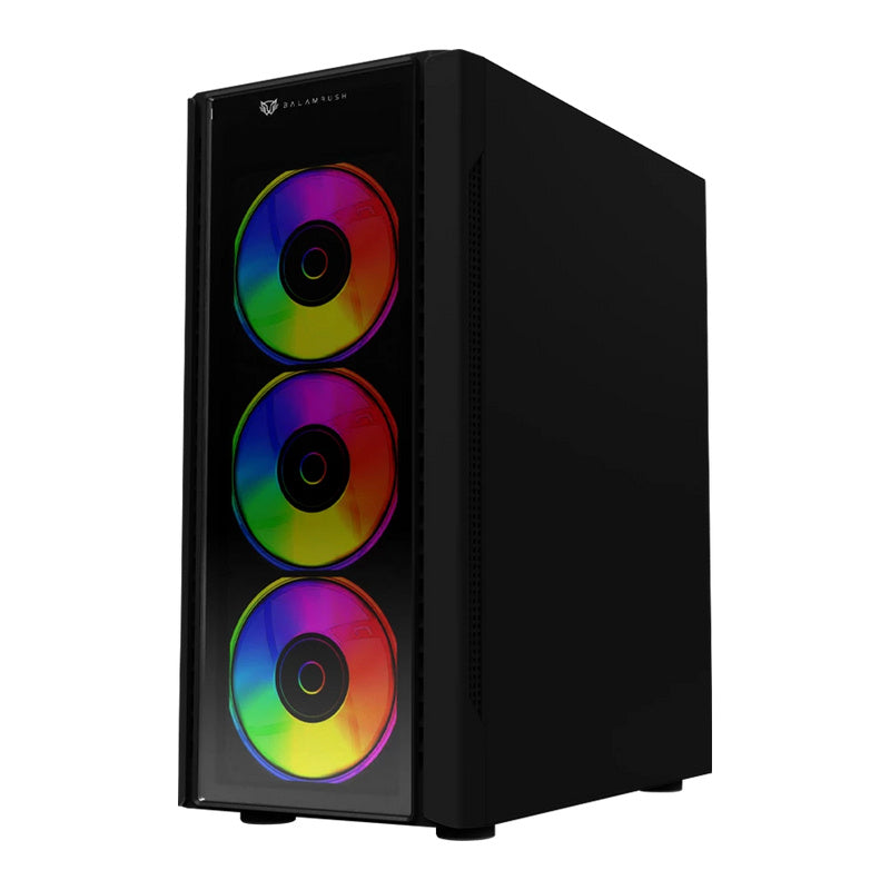 Gabinete Balam Rush (Br-936057) Dragonfly Ii Crystal Gm745S,Micro Atx,1*Usb 3.0,Cristal Temp,Negro