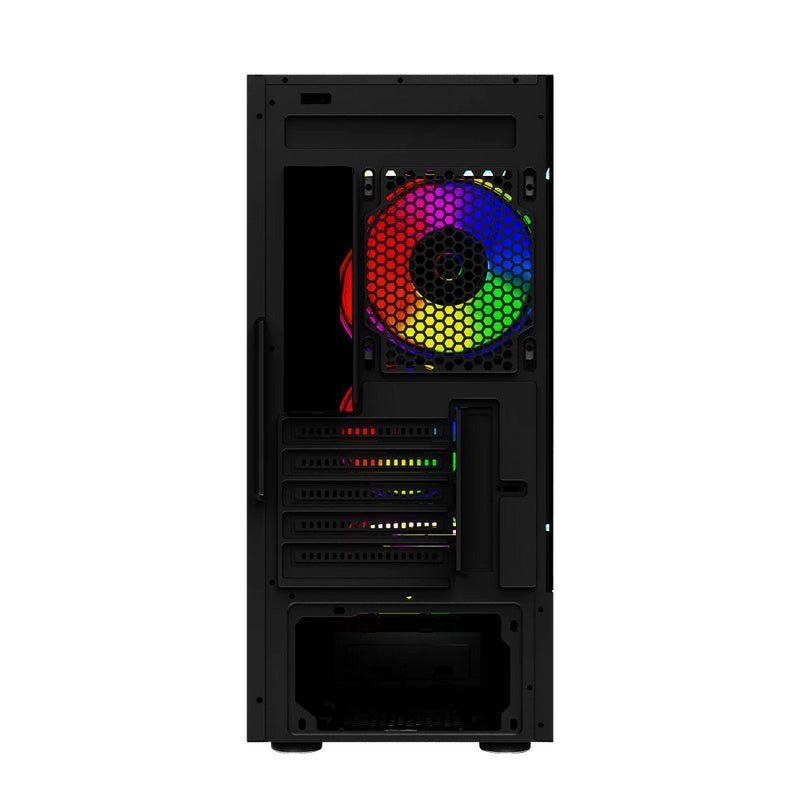 Gabinete Balam Rush (Br-936057) Dragonfly Ii Crystal Gm745S,Micro Atx,1*Usb 3.0,Cristal Temp,Negro