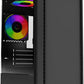Gabinete Balam Rush (Br-936095) Nyx Gi730,Micro Atx,1*Usb 3.0,Cristal Temp,Negro