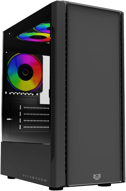 Gabinete Balam Rush (Br-936095) Nyx Gi730,Micro Atx,1*Usb 3.0,Cristal Temp,Negro
