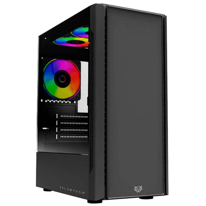 Gabinete Balam Rush (Br-936095) Nyx Gi730,Micro Atx,1*Usb 3.0,Cristal Temp,Negro