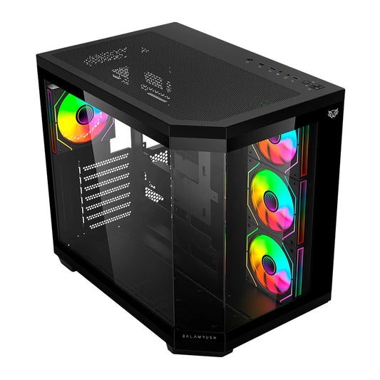 Gabinete Balam Rush (Br-938679) Tank Master 9600Tbatx1*Usb 3.01*Usb 2.0Cristal Temp4 Fannegro