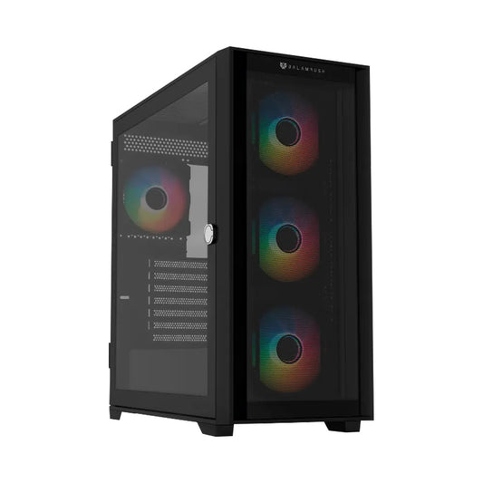 Gabinete Balam Rush (Br-938754) Carbono Twin Mate9000Atx1*Usb 3.0Doble Panel4 Fannegro