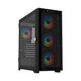 Gabinete Balam Rush (Br-938754) Carbono Twin Mate9000Atx1*Usb 3.0Doble Panel4 Fannegro