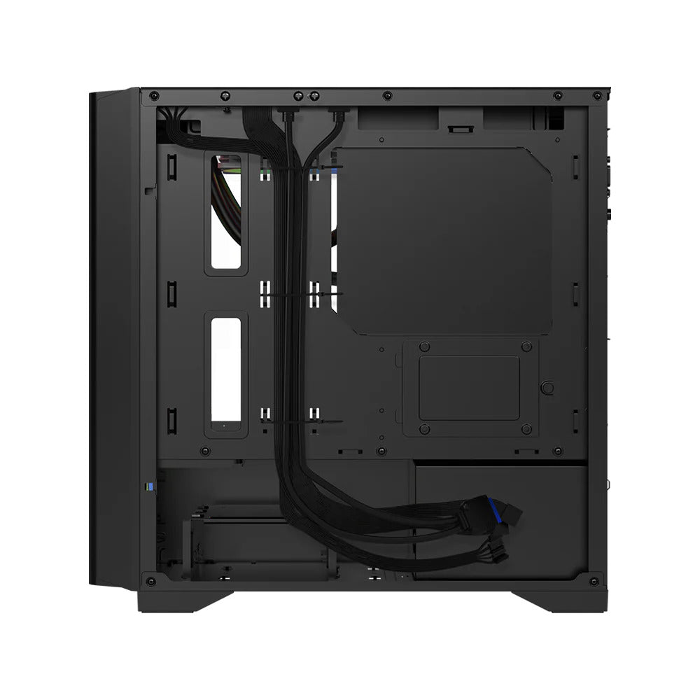 Gabinete Balam Rush (Br-938853) Carbono Aircool 4000Amicro Atx1*Usb 3.0Panel Mesh3 Fannegro
