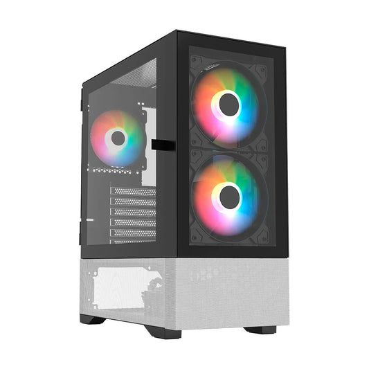 Gabinete Balam Rush (Br-938921) Nitrox Crystal 5500 Cbwatx1*Usb 3.0Frente Cristalblanco