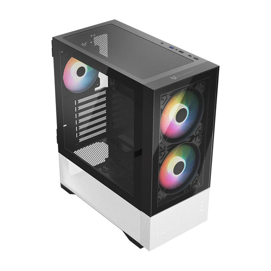 Gabinete Balam Rush (Br-938921) Nitrox Crystal 5500 Cbwatx1*Usb 3.0Frente Cristalblanco