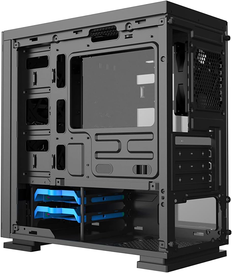 Gabinete Balam Rush (Br-922968) Talos Gi980,Microatx,Sin Fuente,1*Usb 3.0,Cristal Templado,Negro