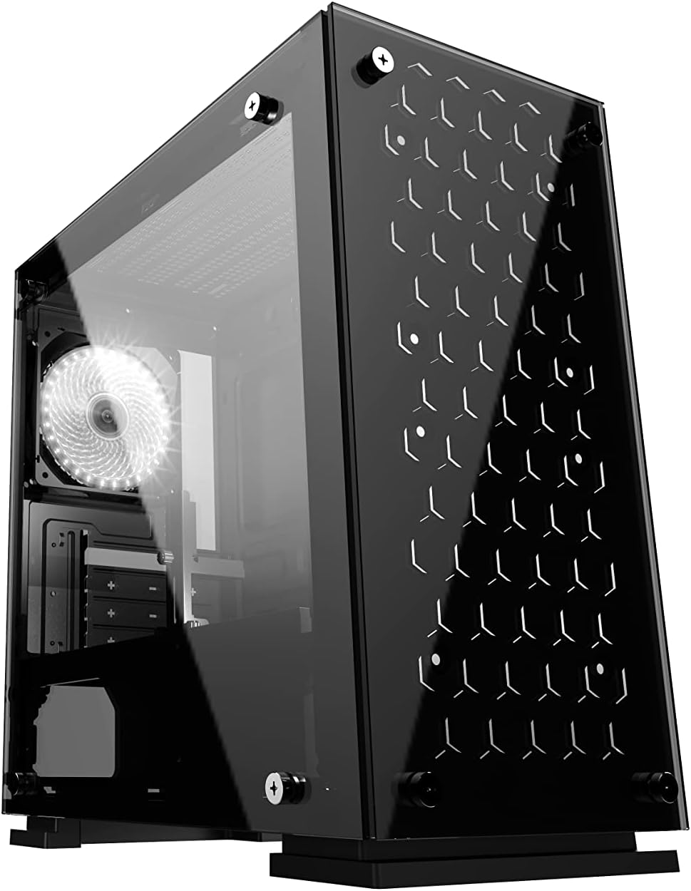 Gabinete Balam Rush (Br-922968) Talos Gi980,Microatx,Sin Fuente,1*Usb 3.0,Cristal Templado,Negro