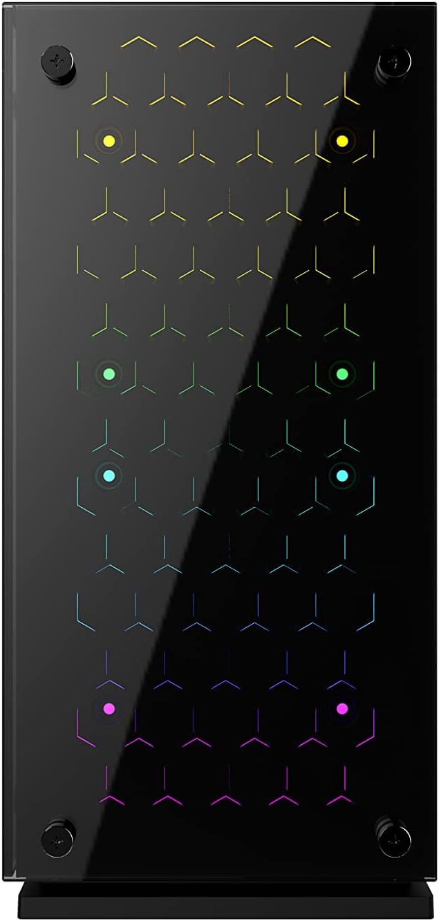 Gabinete Balam Rush (Br-922968) Talos Gi980,Microatx,Sin Fuente,1*Usb 3.0,Cristal Templado,Negro