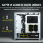 Gabinete Corsair (Cc-9011201-Ww) 4000D Airflow Blanco Cristal Templado Med-Torre Sin Fuente