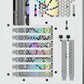 Gabinete Corsair (Cc-9011205-Ww) Icue 4000X Rgb Blanco Panel Cristal Templado Med-Torre Sin Fuente
