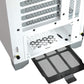 Gabinete Corsair (Cc-9011205-Ww) Icue 4000X Rgb Blanco Panel Cristal Templado Med-Torre Sin Fuente