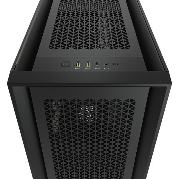 Gabinete Corsair (Cc-9011210-Ww) 5000D Airflow Negro Cristal Templado Med-Torre Sin Fuente