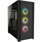 Gabinete Corsair (Cc-9011212-Ww) Icue 5000X Rgb Negro Cristal Templado Med-Torre Sin Fuente