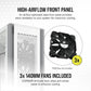 Gabinete Corsair (Cc-9011219-Ww) 7000D Airflow,Panel Frontal Acero,Blanco,Atx,Sin Fuente