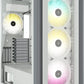 Gabinete Corsair (Cc-9011227-Ww) Icue 7000X Rgb 3,Panel Cristal,Blanco,Atx,Sin Fuente