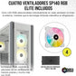 Gabinete Corsair (Cc-9011227-Ww) Icue 7000X Rgb 3,Panel Cristal,Blanco,Atx,Sin Fuente