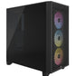 Gabinete Corsair (Cc-9011255-Ww) 3000D Rgb Airflow,Negro,Cristal Templado,Mid Torre,Sin Fuente
