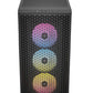 Gabinete Corsair (Cc-9011255-Ww) 3000D Rgb Airflow,Negro,Cristal Templado,Mid Torre,Sin Fuente