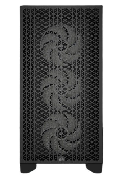 Gabinete Corsair (Cc-9011255-Ww) 3000D Rgb Airflow,Negro,Cristal Templado,Mid Torre,Sin Fuente