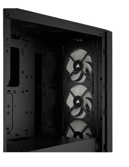 Gabinete Corsair (Cc-9011255-Ww) 3000D Rgb Airflow,Negro,Cristal Templado,Mid Torre,Sin Fuente