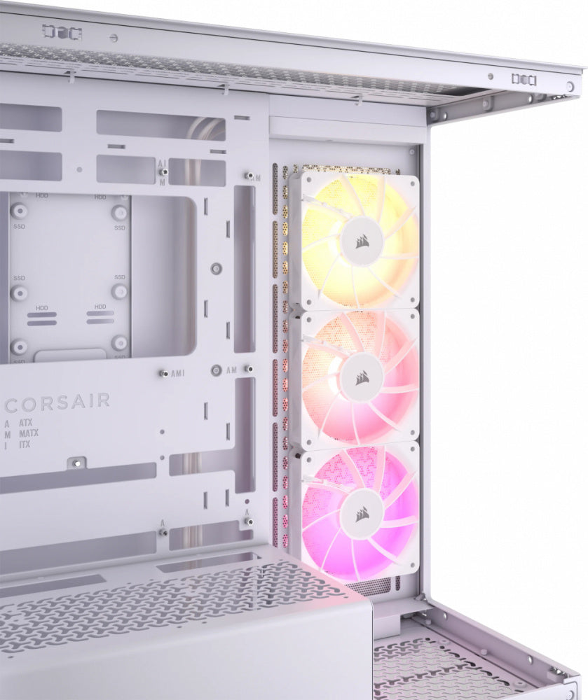 Gabinete Corsair (Cc-9011279-Ww) 3500X Argbnegrocristal Templadomed-Torresin Fuente