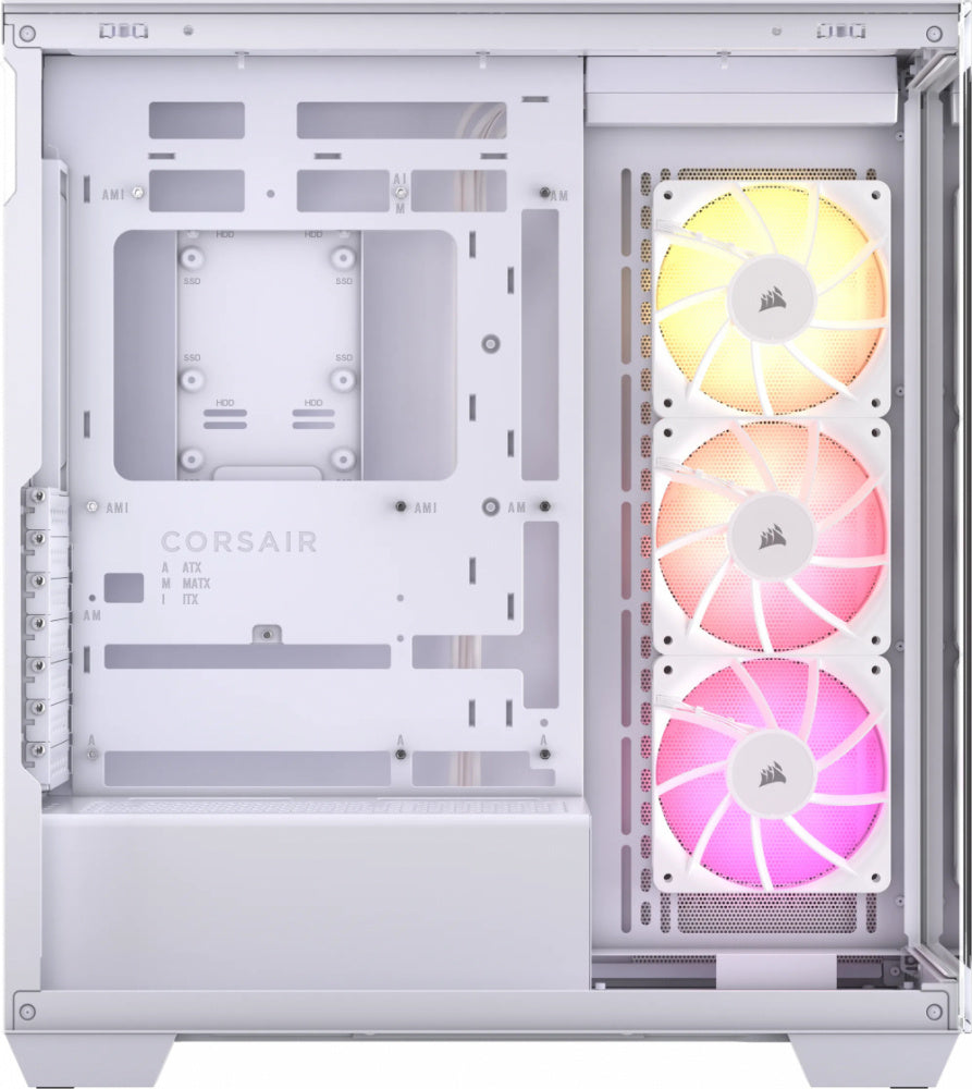 Gabinete Corsair (Cc-9011279-Ww) 3500X Argbnegrocristal Templadomed-Torresin Fuente