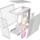 Gabinete Corsair (Cc-9011281-Ww) Icue Link 3500X Rgbblancocristal Templadomed-Torresin Fuente