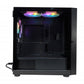 Gabinete Evotec (Ev-1018) Taipei Crist Temp,Micro-Atx,Mini Atx,2*Usb 2.0,Usb 3.0,Ssd 2.5,3*Fan Rgb,N