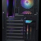 Gabinete Evotec (Ev-1021) Tokio Crist Temp,Atx,M-Atx,Mini Atx,2*Usb 2.0,Usb 3.0,Ssd 2.5,3*Fan Rgb,Ne