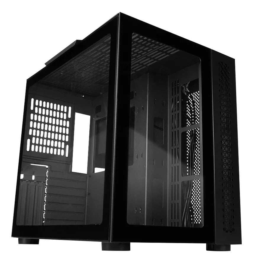 Gabinete Game Factor Atx Fishtank Doble Cristal Usb 3.0 S/Fte Negro Csg700-Bk