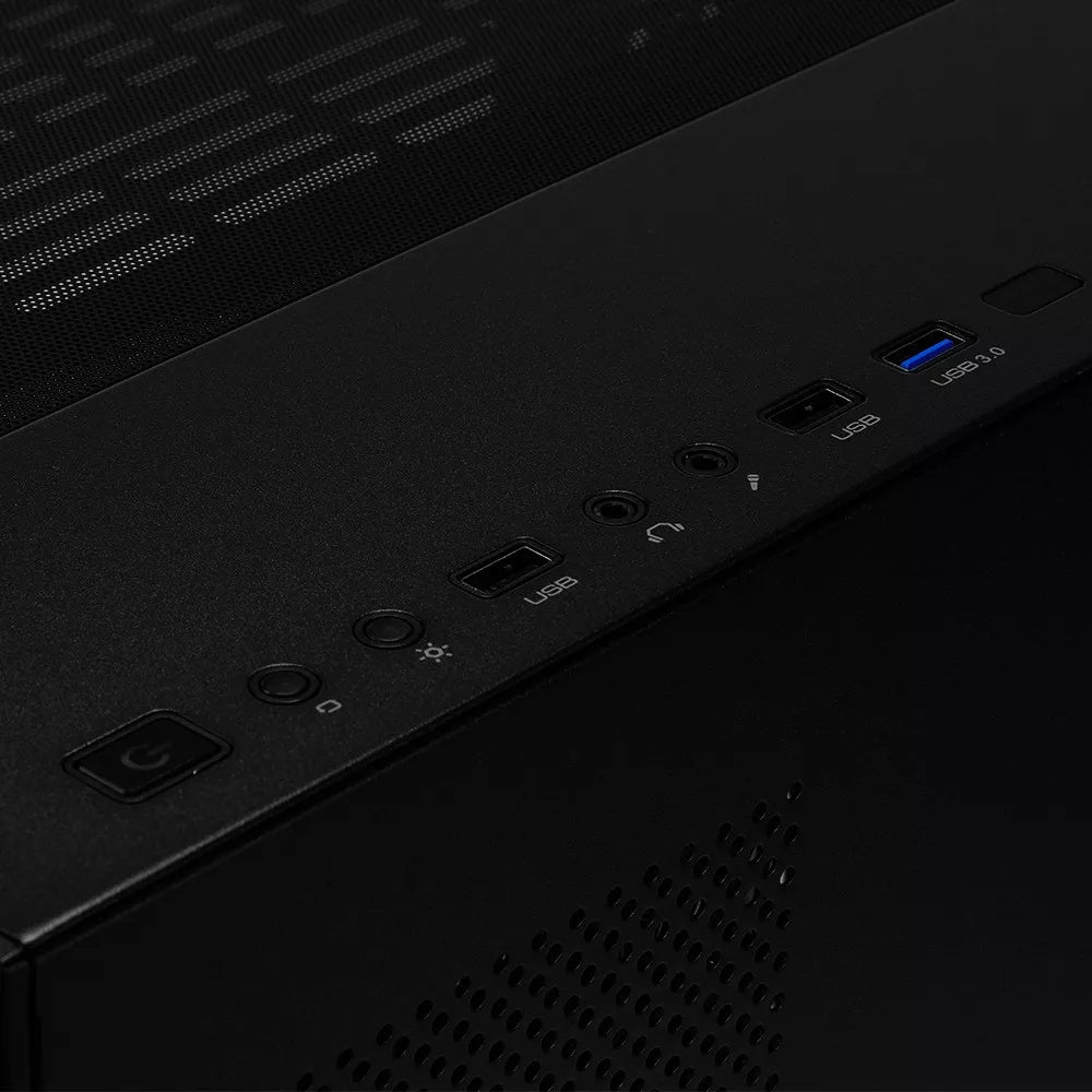 Gabinete Game Factor Atx Fishtank Doble Cristal Usb 3.0 S/Fte Negro Csg700-Bk