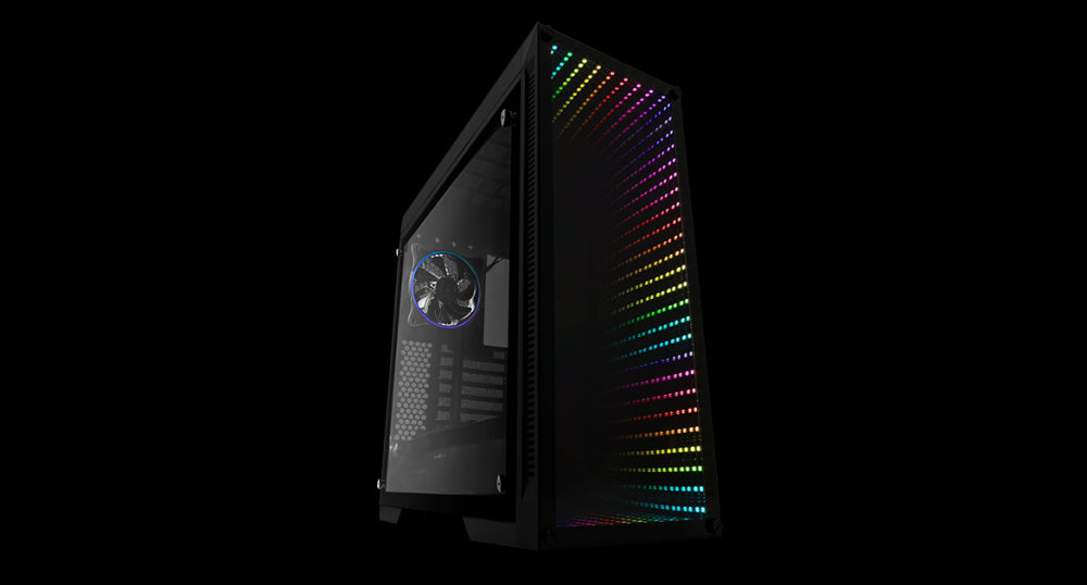 Gabinete Game Factor Csg601 Con Ventana Rgb, Full-Tower, Atx/E-Atx/Micro-Atx/Mini-Itx, Usb 2.0/3.0, Sin Fuente, 1 Ventilador