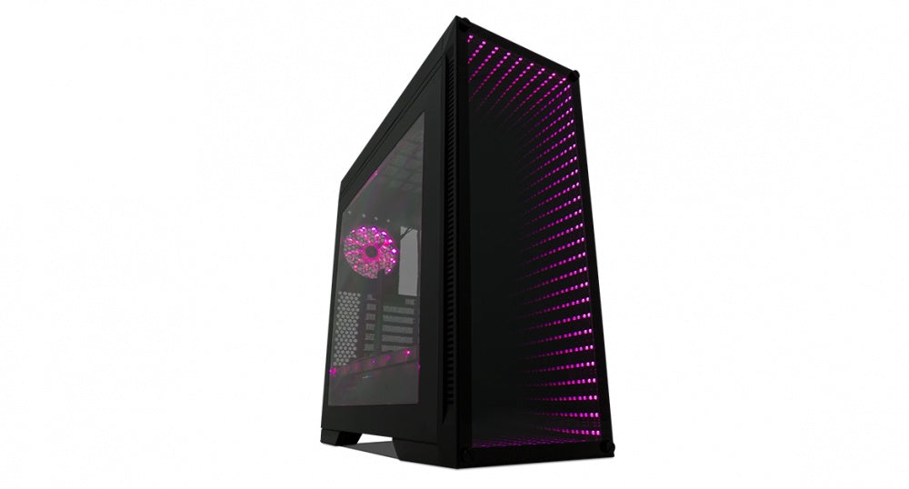 Gabinete Game Factor Csg601 Con Ventana Rgb, Full-Tower, Atx/E-Atx/Micro-Atx/Mini-Itx, Usb 2.0/3.0, Sin Fuente, 1 Ventilador