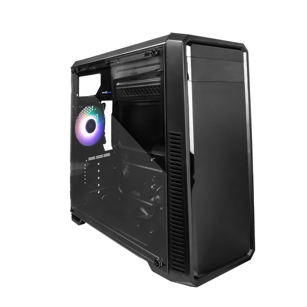 Gabinete Game Factor Csg300 Con Ventana Rgb, Full-Tower, E-Atx/Atx/Micro Atx/Mini-Itx, Usb 2.0/3.0, Sin Fuente, 1 Ventilador