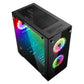 Gabinete Game Factor Csg550 Con Ventana, Micro-Tower, Micro Atx/Mini-Itx, Usb 3.0, Sin Fuente, 2 Ventiladores Instalados, Negro