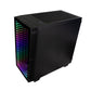 Gabinete Game Factor Csg560 Con Ventana, Micro-Tower, Micro Atx/Mini-Itx, Usb 2.0/3.0, Sin Fuente, 1 Ventilador Rgb, Negro