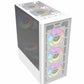 Gabinete Gamer Media Torre Dragonflyii Gm740 Atx Cristal/Malla Blanco