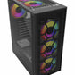 Gabinete Gamer Media Torre Dragonflyii Gm740 Atx Panel Cristal/ Negro (Br-935982)