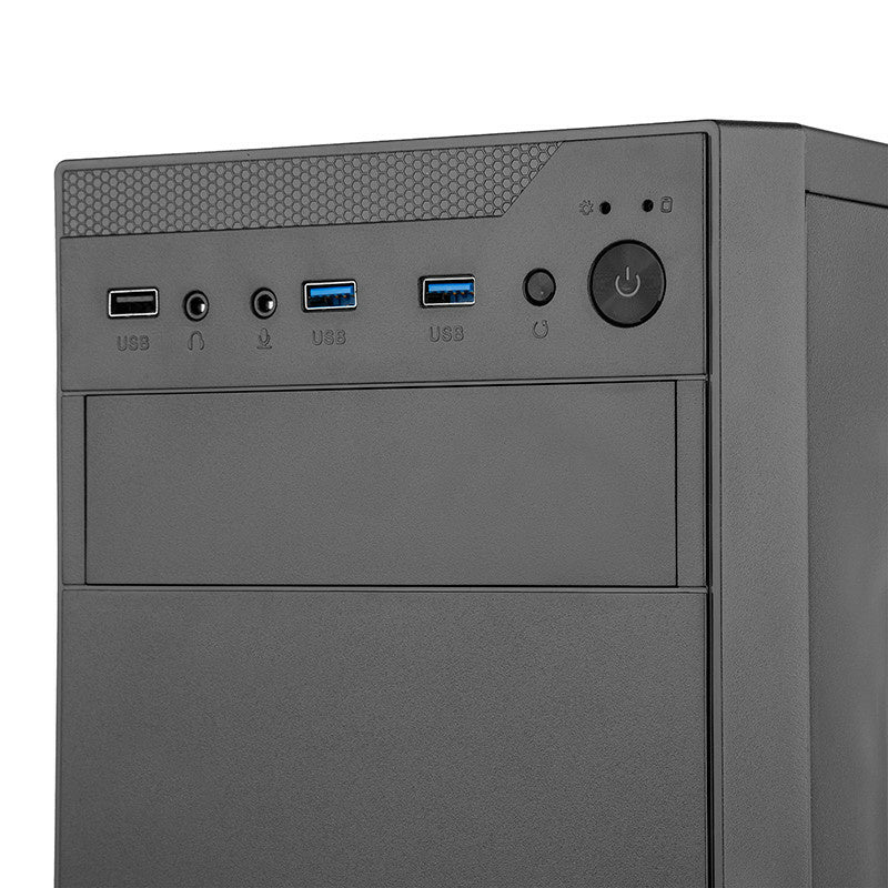 Gabinete Getttech (Gcm-550Ac-01) Micro Atxfuente550W1*Fanusb 2.02*Usb 3.03.5Mmnegro