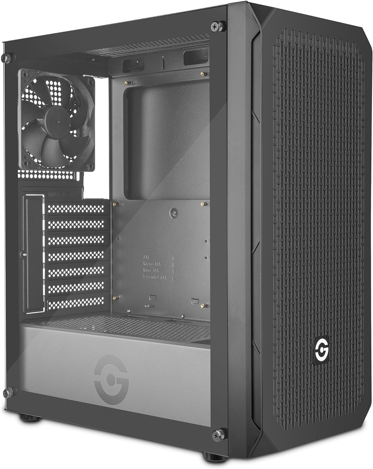 Gabinete Getttech (Gcm-Asgx1-01Bk) Micro Atx 1*Fan3*Usb2*3.5Mmcristal Templados/Fuentenegro