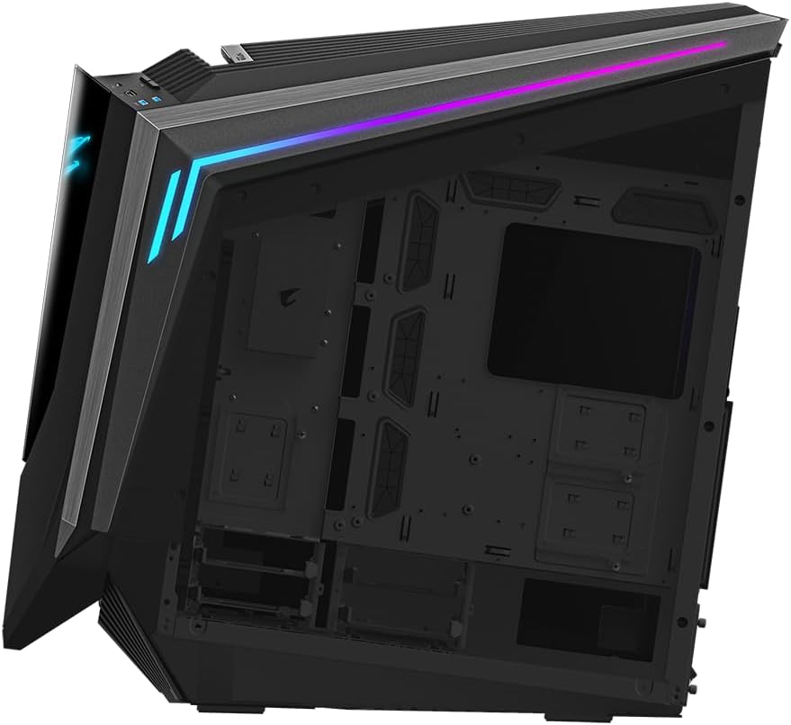 Gabinete Gigabyte (Gb-Ac700G) C700 Glass, Vidrio Templado, Rgb Fusion, Atx, Negro
