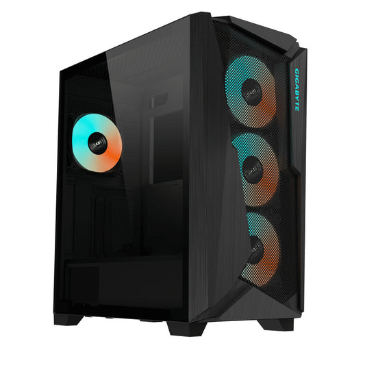 Gabinete Gigabyte (Gb-C301G) C301 Glass, Vidrio Templado, Rgb Fusion, Atx, Negro