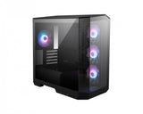 Gabinete Msi (Mag Pano M100R Pz) Negro Vidrio Templado 4*Ventilador Argb Micro Atx Sin Fuente