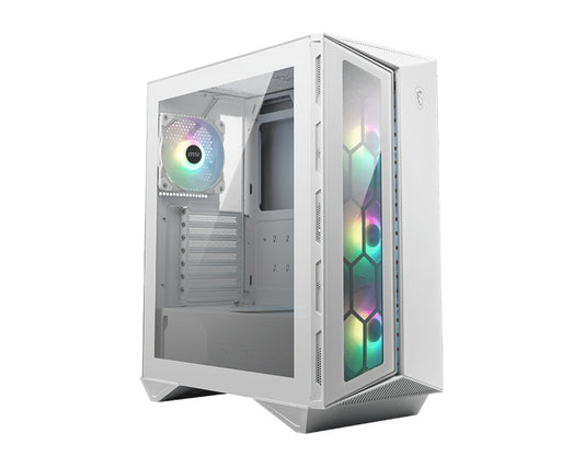 Gabinete Msi (Mpg Gungnir 110R White) Blanco, Vidrio Templado, Filtro Magnetico, Atx
