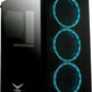Gabinete Naceb (Na-0603) Player, Cristal,Usb 1/3.02/2.0 Full Atx, 3 Ventiladores Rgb, Sin Fuente.