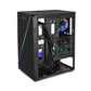 Gabinete Yeyian Gamer Ych-Lar7-01Bk Crescent Atx 3 Vent Argb Cris/Temp